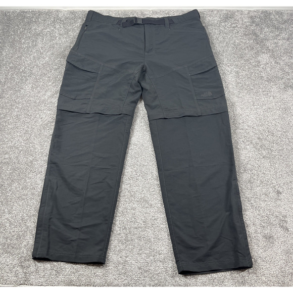 North Face Cargo Pants Mens Extra Large Paramount Pro Convertible Hiking Gray - Picture 1 of 16